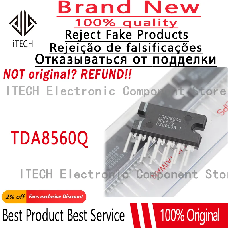 

5pcs/lot Original TDA8560Q TDA8560 8560Q ZIP-13 Audio Amplifier Power IC 100% New and Genuine