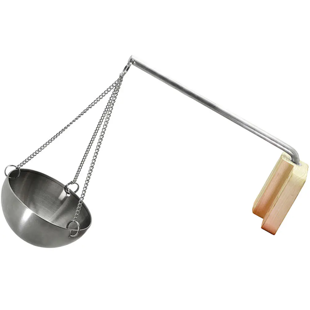 

Stainless Steel Essential Oil Bowl with Chain Aromatherapy Holder for Sauna Spa Beauty Salon Essential Oil Tray Container