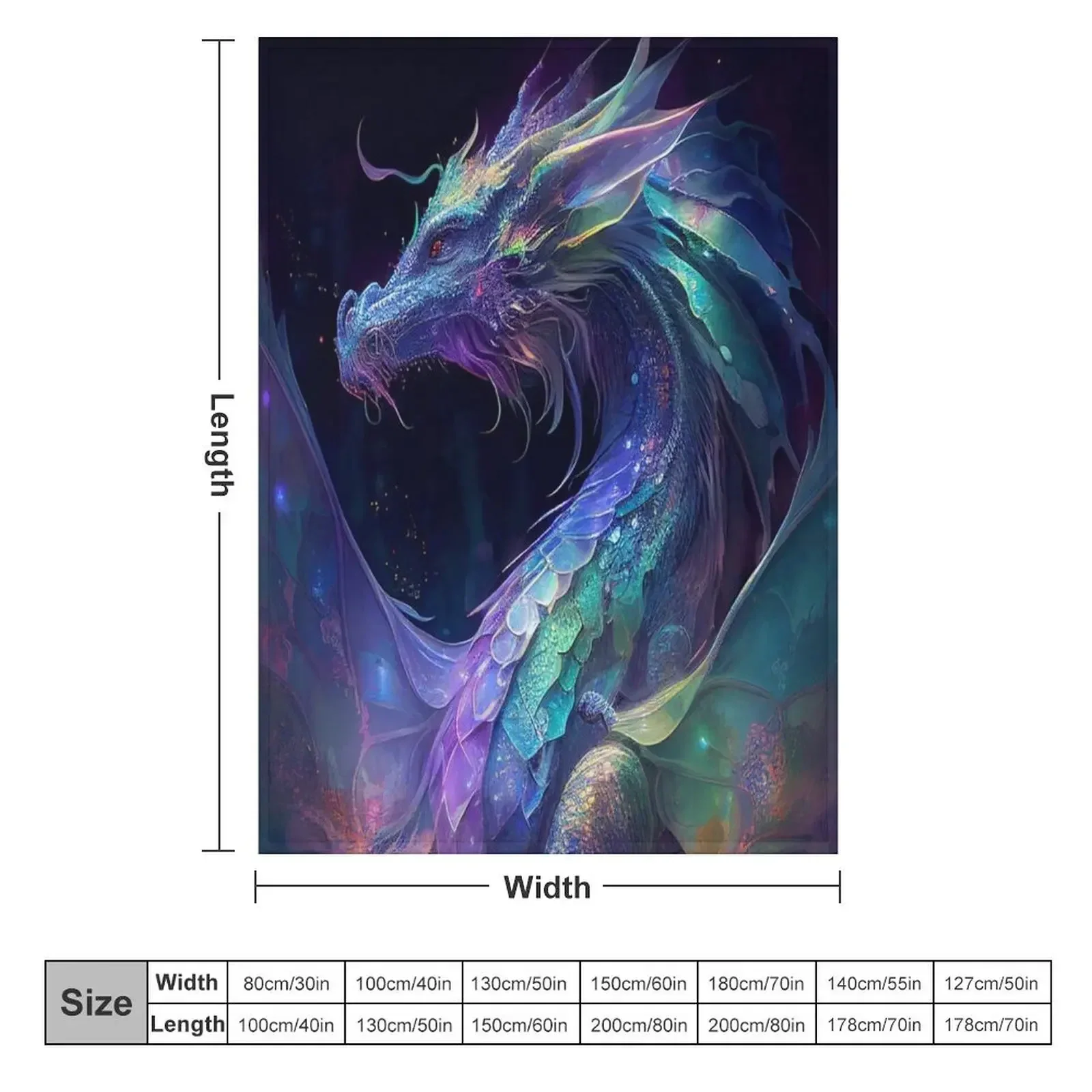 Celestial Dragon Throw Blanket christmas decoration Warm Blankets