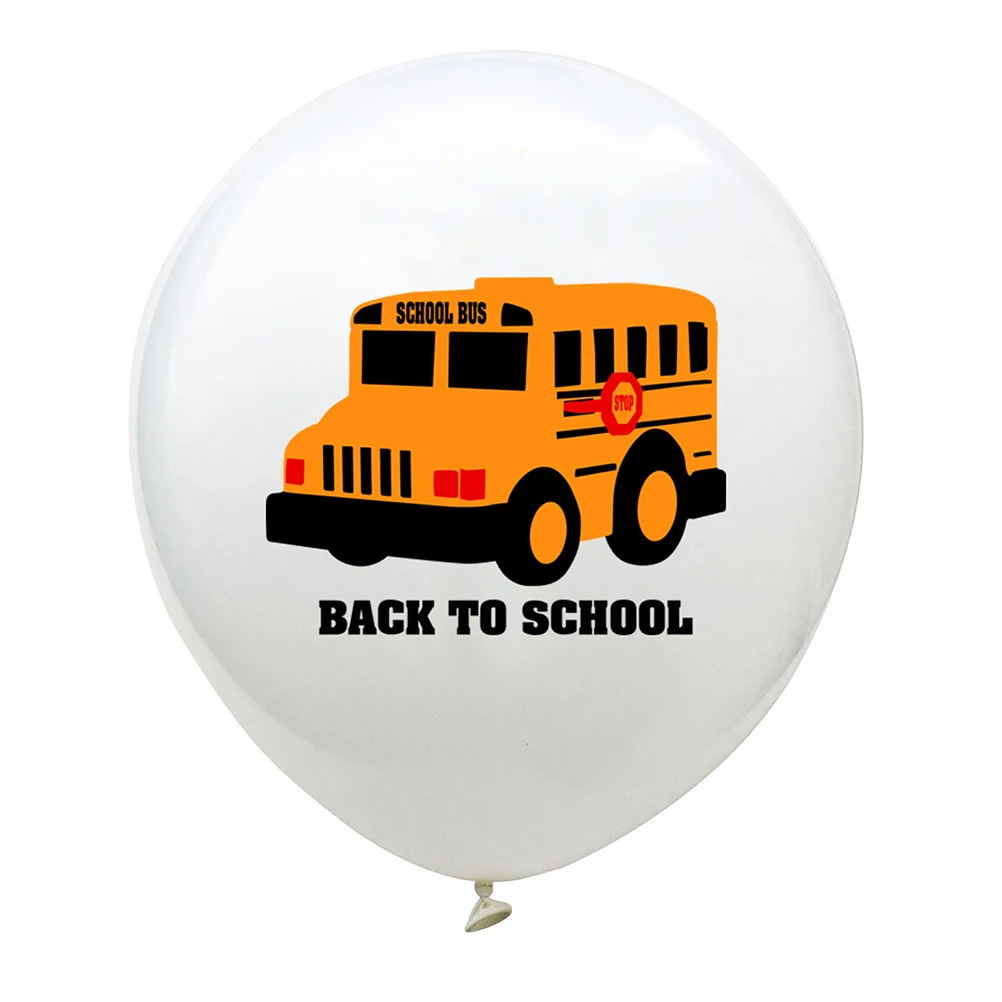 

15 Pcs Classroom Party Balloons School Bus Printing Decoration Decorate Event ’s
