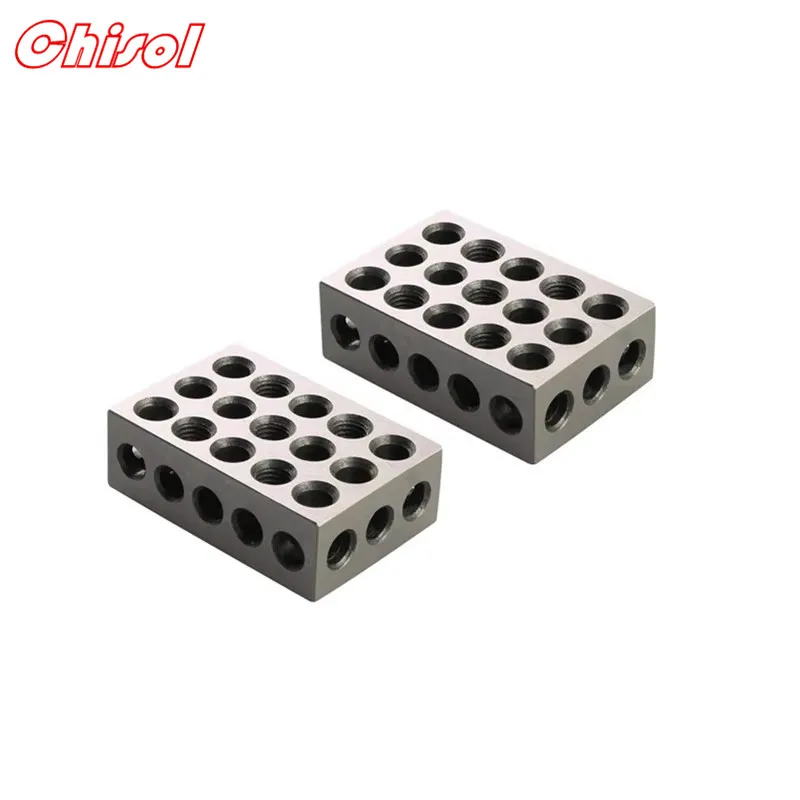 

2pcs 25mm 50mm 75mm 23 Holes Precision Matched Machinist 123 Milling Tool 1-2-3" Block Gauge Metric 25-50-75mm Parallel Block