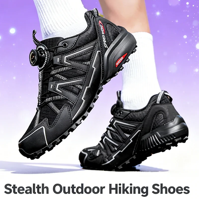 New Arrival Mens Hiking Shoes Breathable Lace Up Trekking Male Cushioning Outdoor Climbing Tourism Sneakers for Men image 3