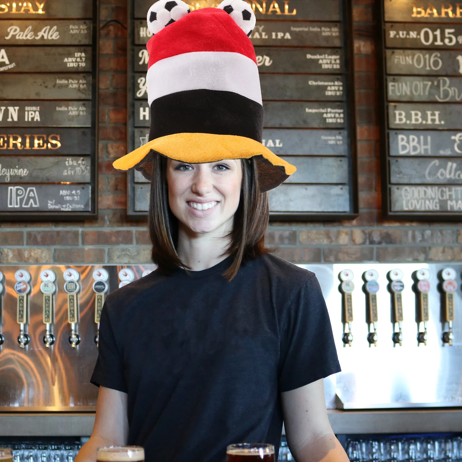 

Soccer Hat Football Fans Carnival Festive Decorative Cap Funny Photo Prop Party Cheer Gift Carnival Hat Soccer Party Cap