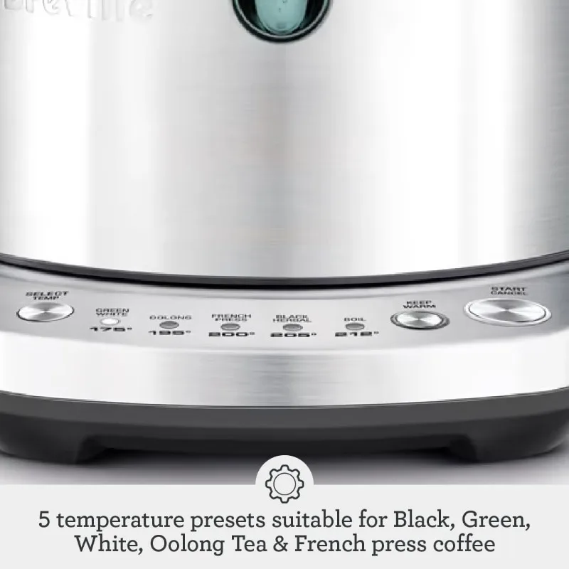 Breville 온도 선택 주전자, BKE720BSS