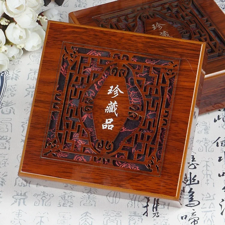 Vintage Jewelry Box Buddha Jade Jewelry Bracelets Strings Necklaces Pendants Buddha Beads Packaging Display Collection Box