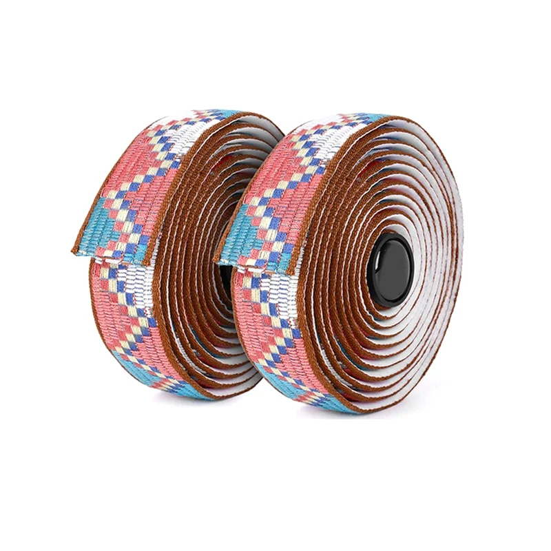 Fashionable Road Bike Handlebar Cover Shockproof Handlebar Tape Sweat-Absorbing Cotton Mountain Bike Strap
