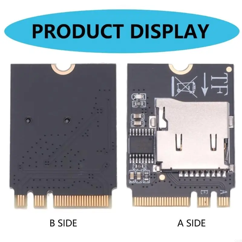 G6DD M.2 A/E TF Hot Swapping Adapter Instantly Device Replacement Toolless Design Enhances Heat Resistance ABS