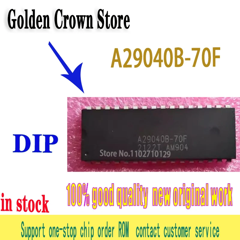 1~10PCS/lot  Original A29040B-70F A29040B-70 inline DIP-32 memory chip memory microcontroller  new In Stock