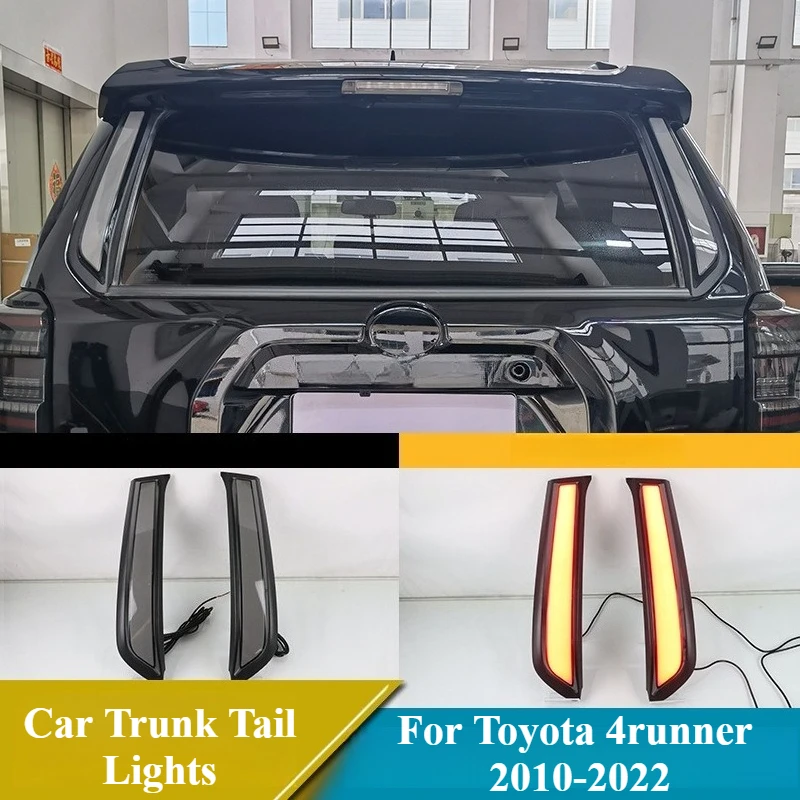 

For Toyota 4runner 4 Runner 2010-2022 2pcs Car Trunk Tail Lights LED Rear Bumper Turn Signal Braking Fog Lamp Accessories
