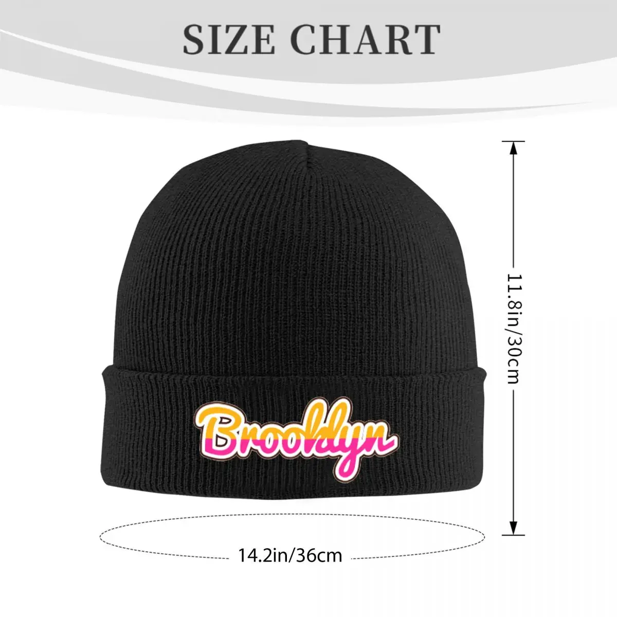 Brooklyn Beanie Hats coney island Casual Caps Female Male Hippie Skullies Beanies Autumn Printed Head Wrap Beanie Hat