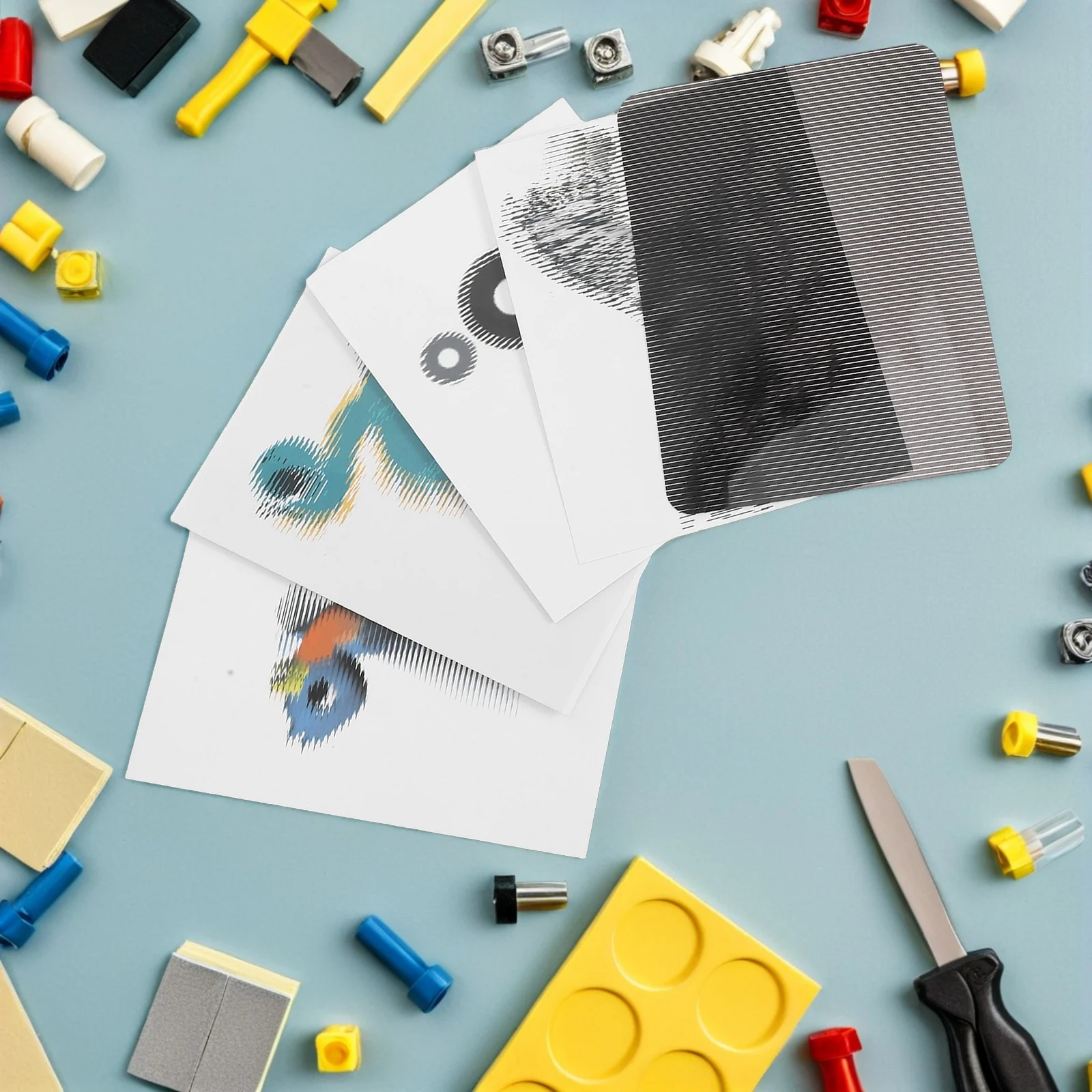 2 conjunto kit de experimento científico haste grade óptica animação listra crianças laboratório de física aprendizagem diy invenção ciência pré-escolar