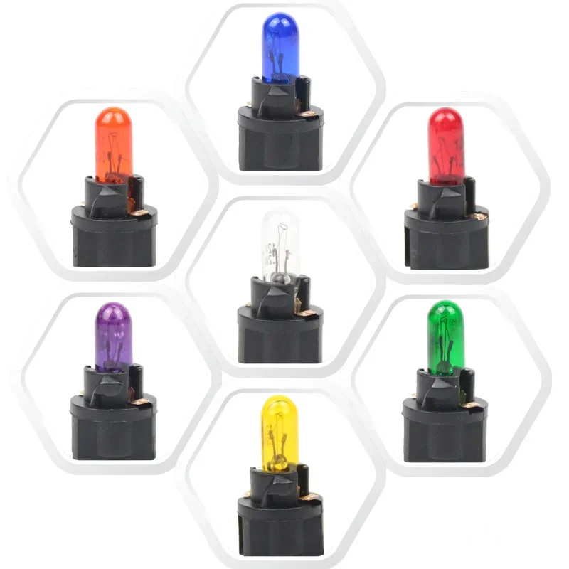 1/5/10Pcs T5 LED Car Light Automobiles Light-emitting Diode Instrument Gauge Dashboard Light Bulbs12v/24v Auto Interior Lamp