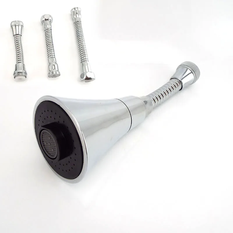 Adjustable Pressure Rotating Kitchen Water Tap Faucet Nozzle Head, Water-Saving Shower Faucet Adapter for Efficient Cleaning E2