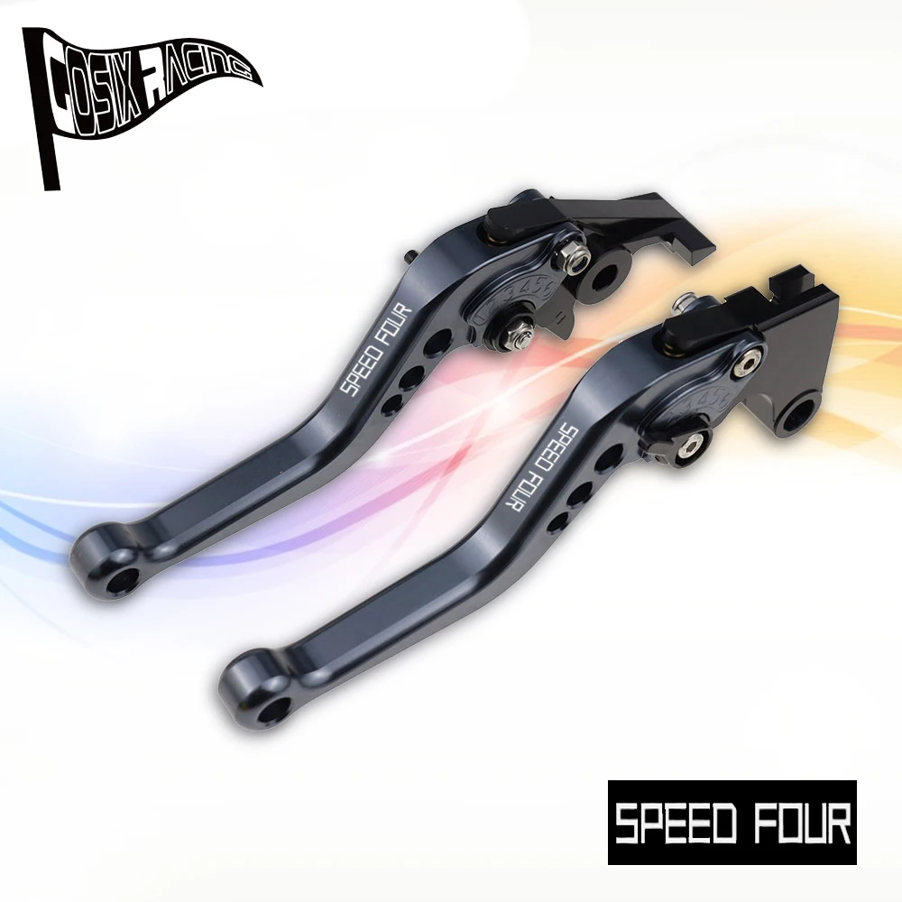 

Fit For SPEED FOUR 2003-2004 SPEEDFOUR Motorcycle CNC Accessories Short Brake Clutch Levers Adjustable Handle Set