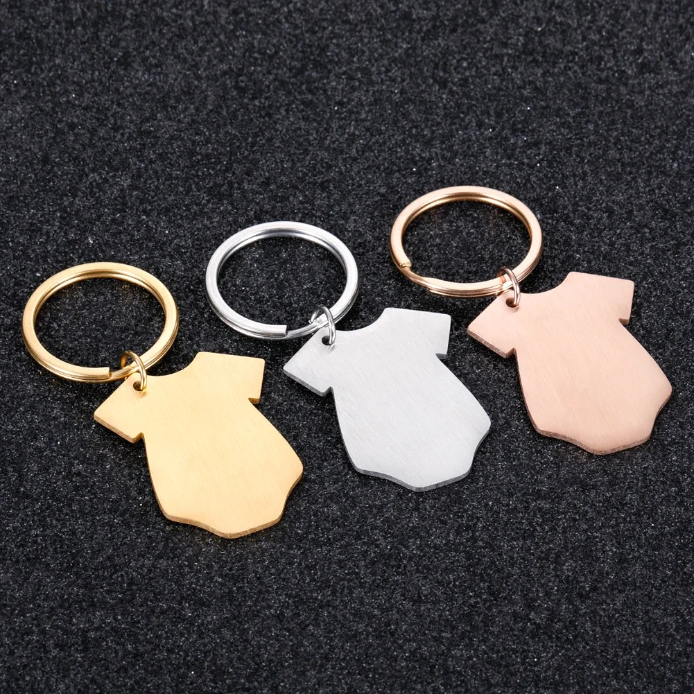 50Pcs Stainless Steel Blank Dog Tag Round Fish Bone Keychain Pendants For Necklaces Custom DIY Jewelry Making Keychain