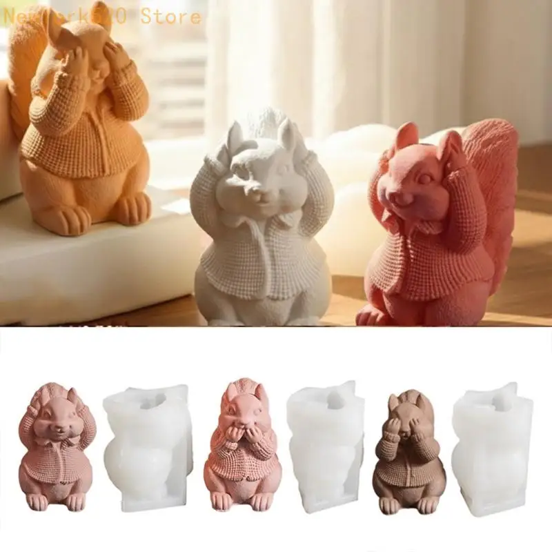 

Silicone Squirrel Mould For Christmas Craft And Festival Home Decoration N84C