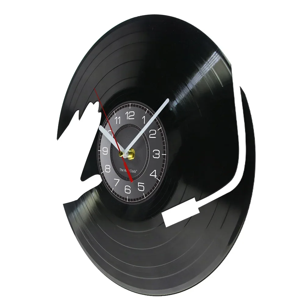 DJ Music Vinyl Record LP Wall Clock Watch 3D Night Light Party Dance Hall Decor Vintage Timepiece Music Club Gift for DJ