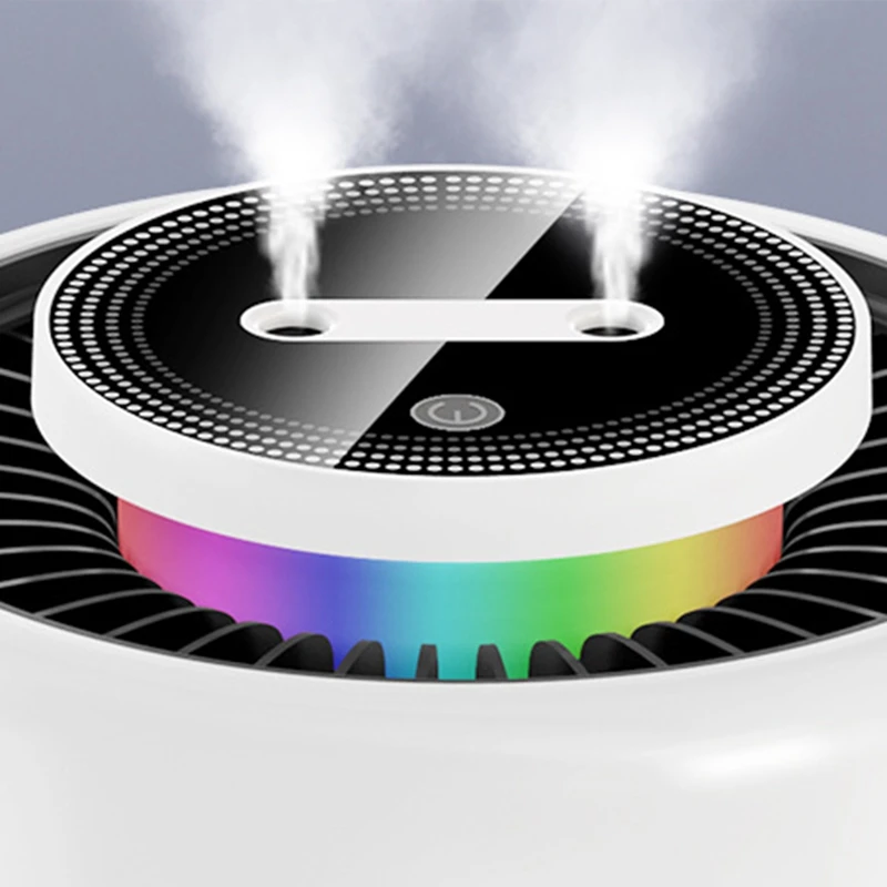 Humidifier Capacity Double Nozzle Diffuser Battery Rechargeable Air Humididicator Portable Home