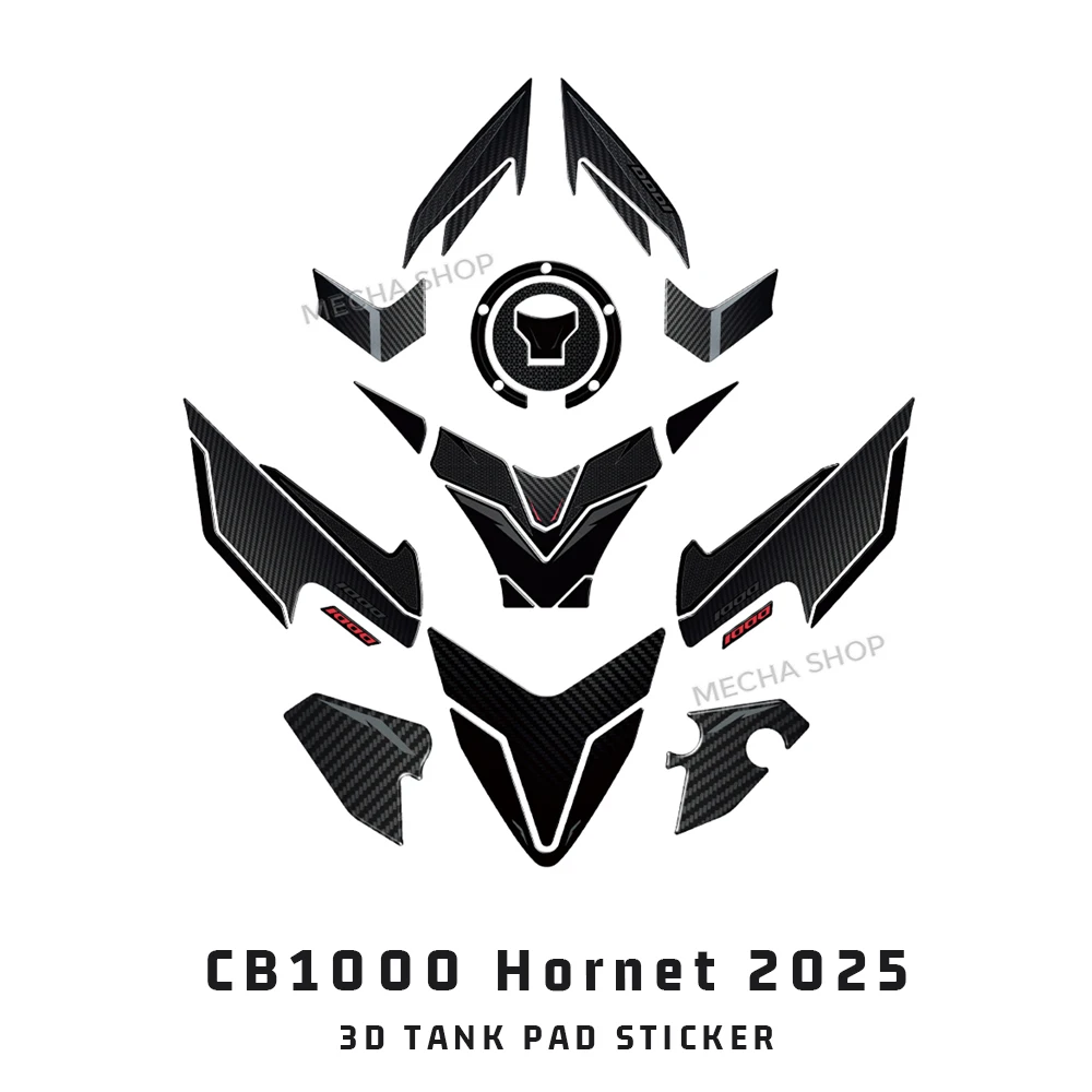 

New CB1000 Hornet 3D Tank Pad 3D Resin Sticker Protection Kit Accessories For Hornet CB1000 2025-
