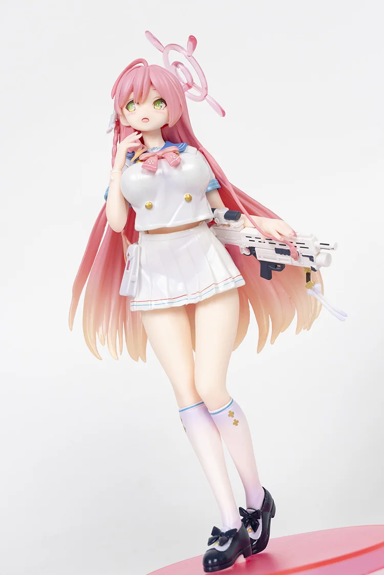 Em estoque arquivo azul urawa hanako anime menina figura 24cm urawa hanako com uma arma modelo ornamentos figuras de ação brinquedos presentes