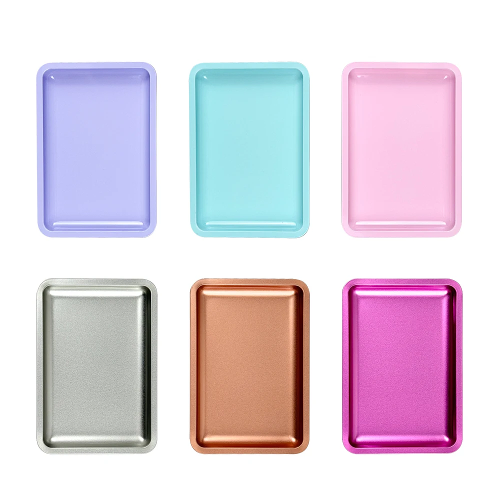 Stainless Steel Square Storage Tray Dental Surgical Medical Tray Disinfection Plate Nail Art Tattoo Device Dish Placement Box