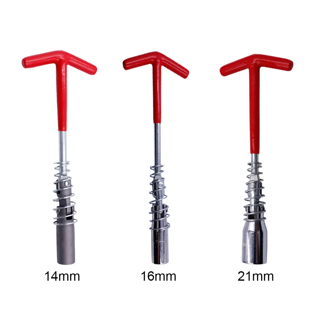 Universal 14mm/16mm/21mm Spark Plug Removal Tool Wrench 360 Degree Rotation Spark Plug Removal Socket Wrench Auto Repair Tool