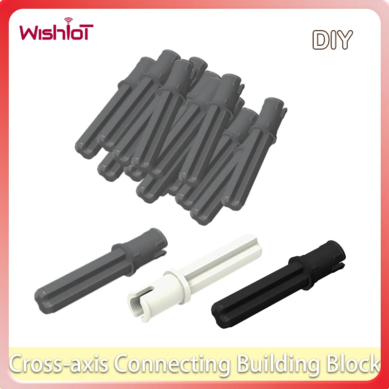 

10PCS Cross-axis Connecting Building Blocks Connectors Parts Pin Peg Bushes MOC Technocal Axis Connection Bolt Bricks 18651 #T3
