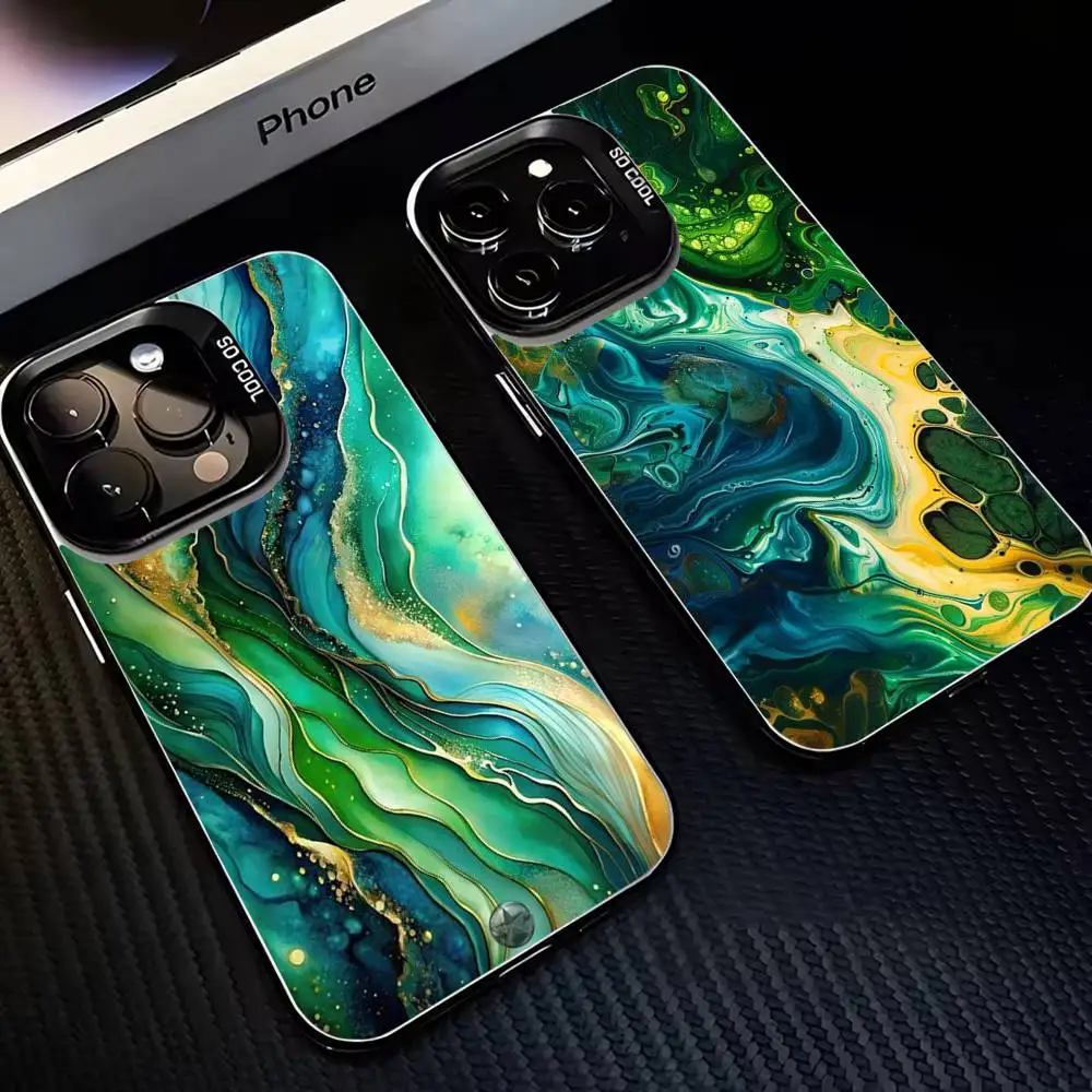 

Fluid art1 Phone Case For iPhone17,16,15,14,13,12,11 Plus,Pro Max Black Matte Shockproof Cover