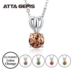 Zultanite argento 925 ciondolo cambia colore pietra Diaspore collana con ciondolo in argento semplicemente gioielli per feste di compleanno in stile moda