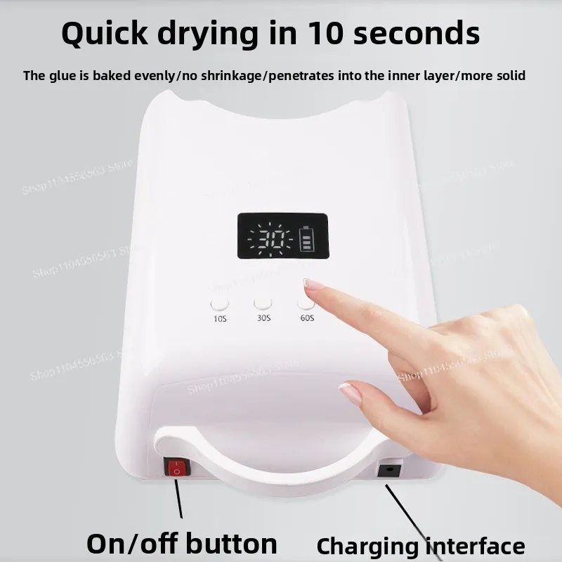 Manicure Lamp 78W High Power Nail UV Lamp Infrared Sensor Quick Dry No Black Hand Nail Dryer For Nail Salon