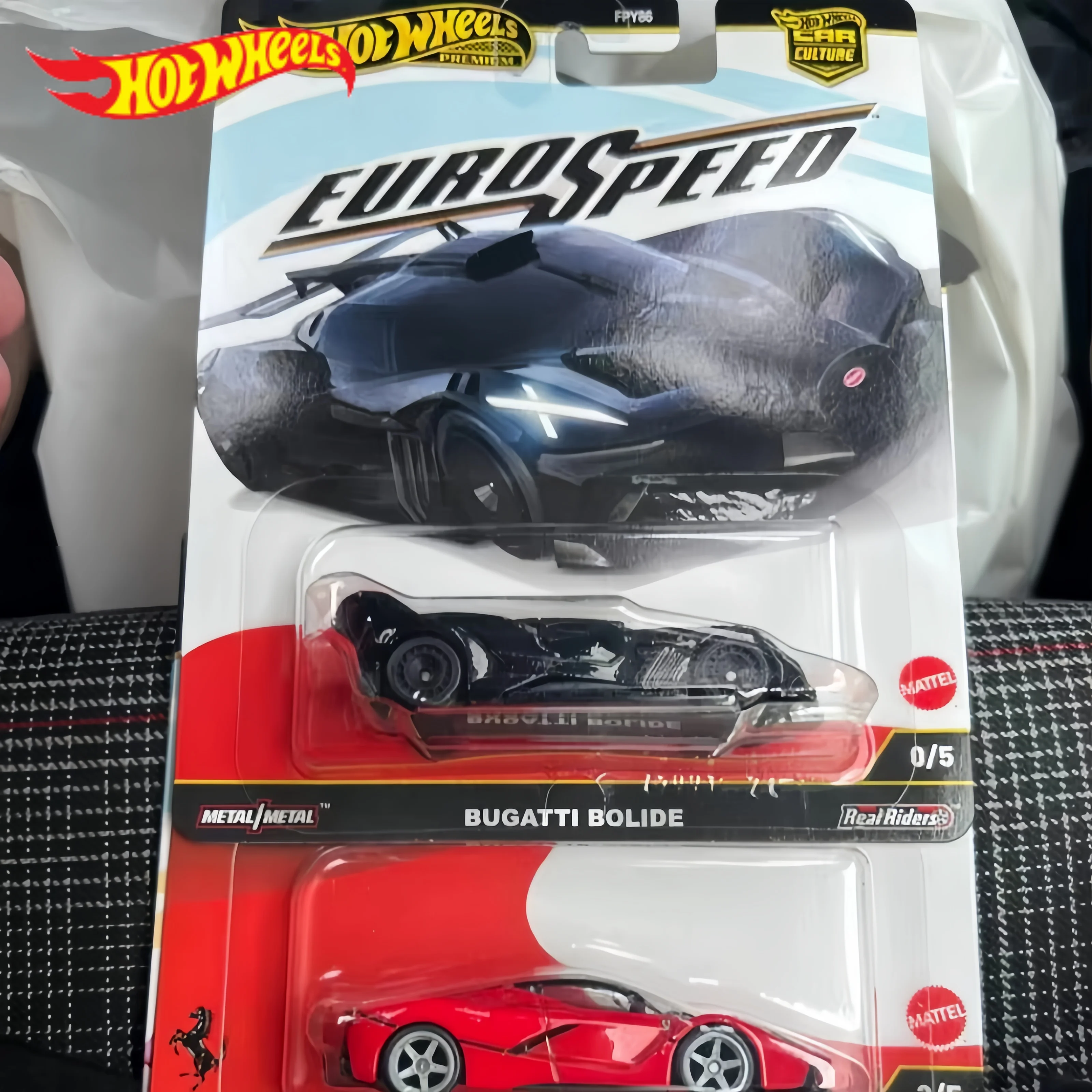 

Коллекционная модель автомобиля Hot Wheels Bugatti Bolide (европейская версия) в масштабе 1:64, литая под давлением, подарок для автолюбителей