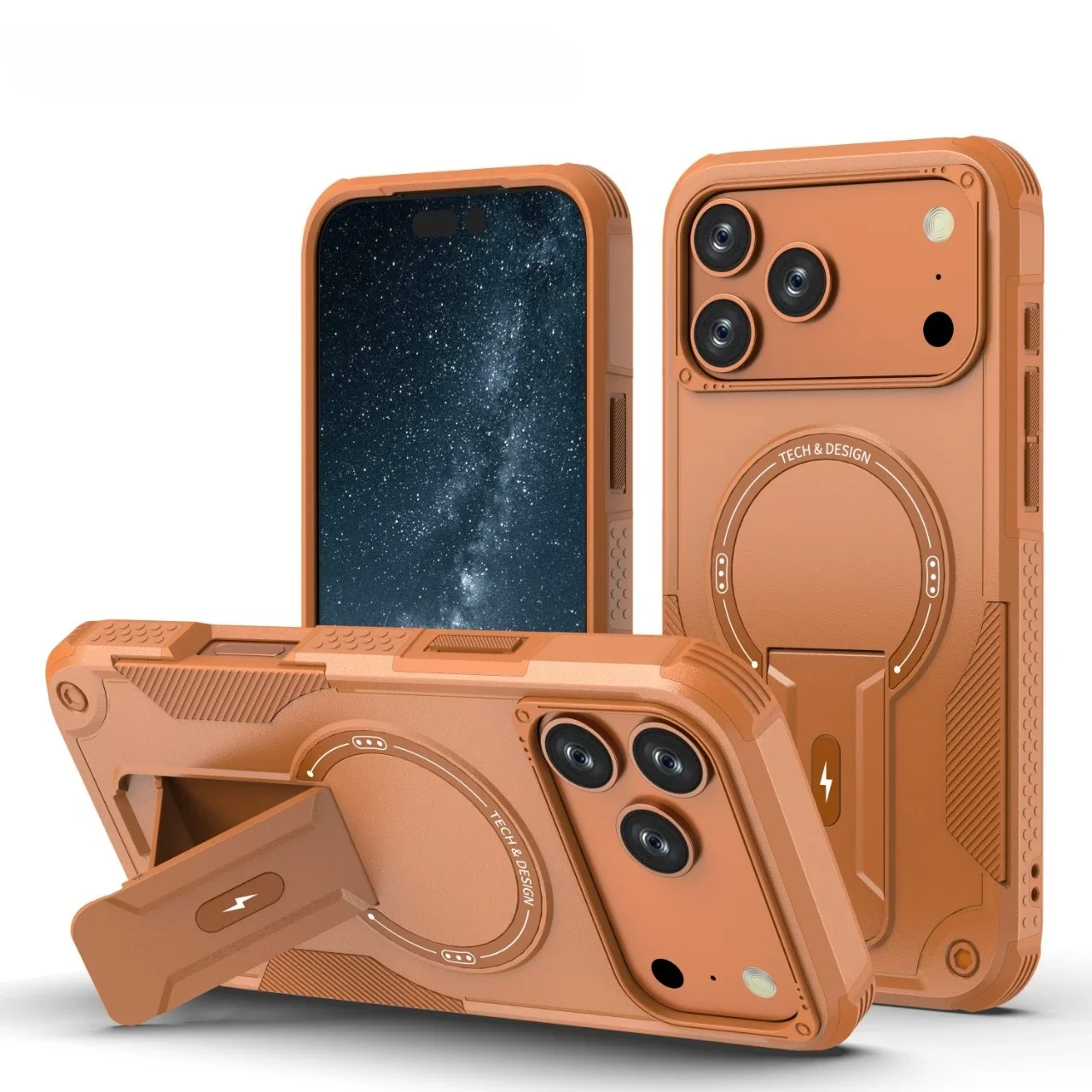 Funda De TeléFono Resistente Para Iphone 17 Air 16 15 Pro Max Iphone17 14 13 12 Pro Iphone16 Iphone15 Para Carga Magsafe