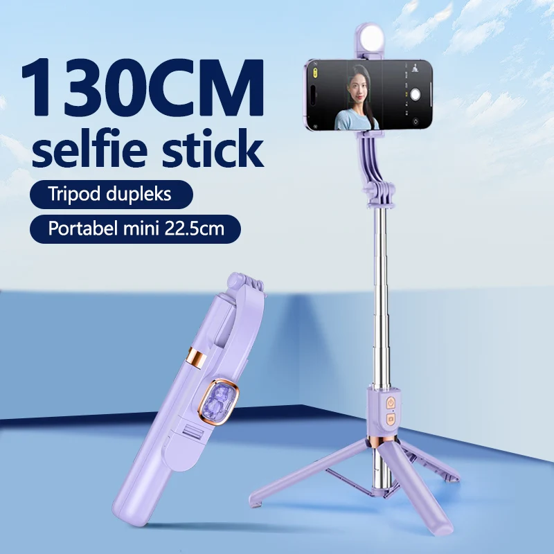 

Ringke Selfie Stick Tripod with Fill Light Wireless Bluetooth Portable Tripod for Phone Smartphone Outdoor photography