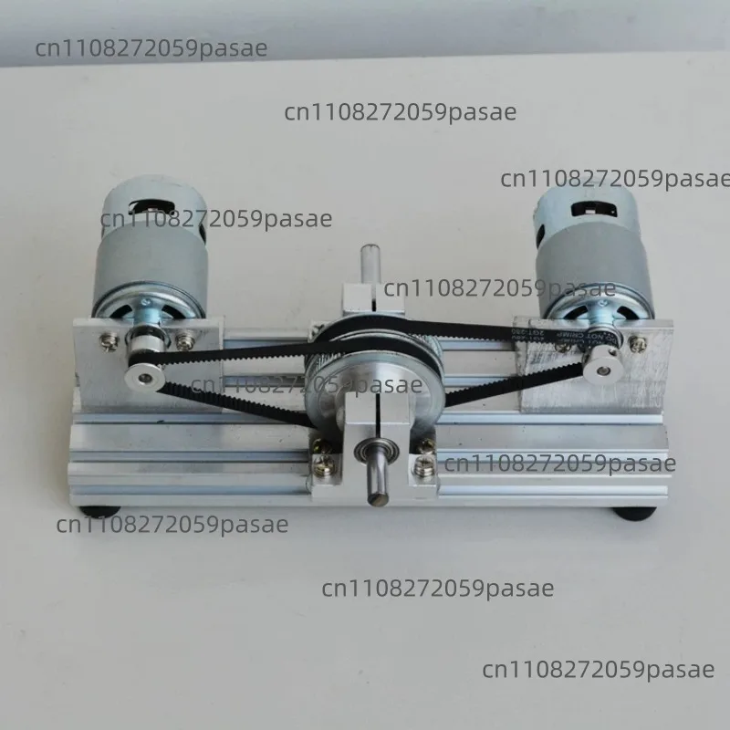 DC Dual Spindle Motor Drive Kit 775 795 895 DC Motor Large Torque Timing Belt Pulley 60 80 Teeth Synchronous Wheels