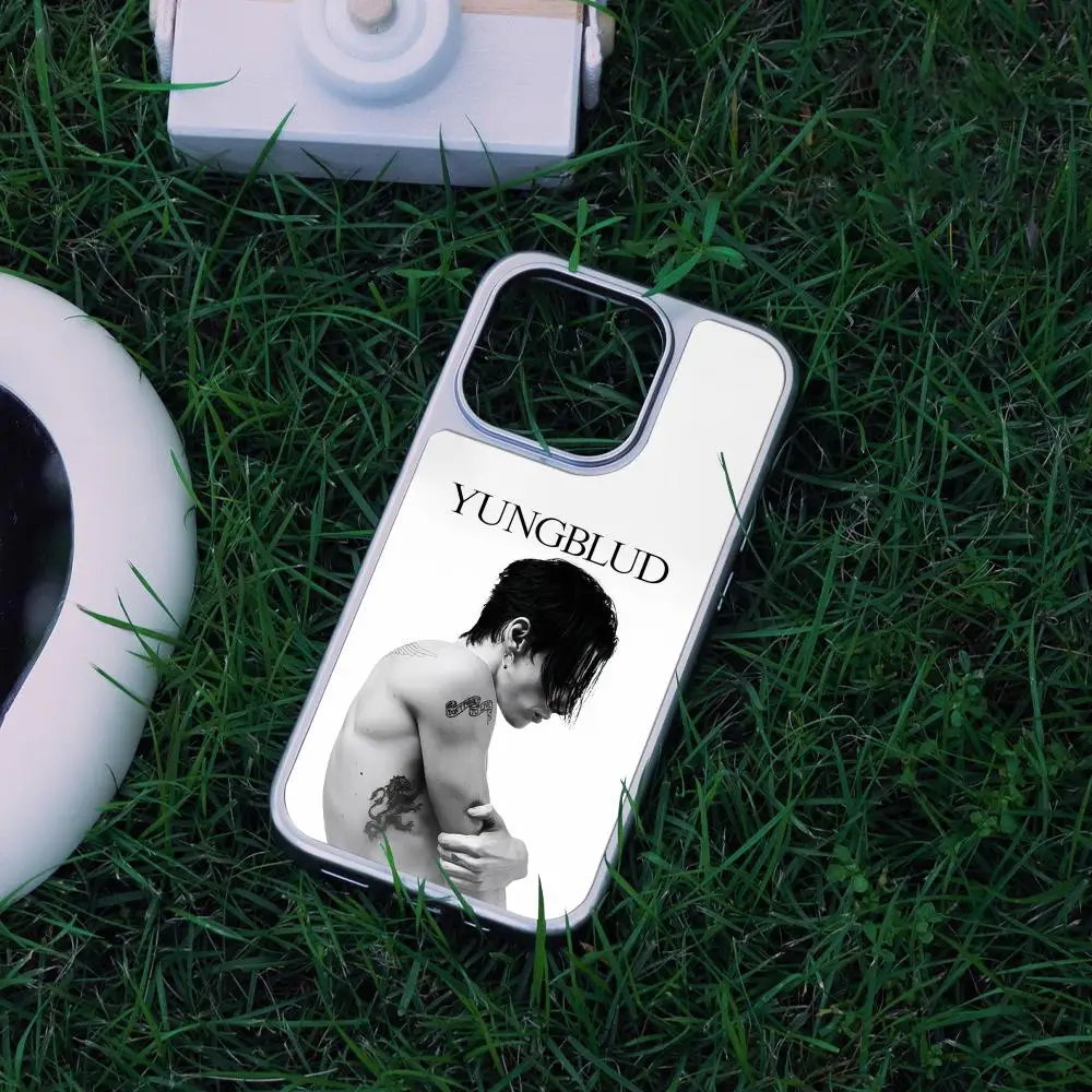 

Y-Yungblud idols Phone Case For iPhone 17 16 15 14 13 12 Pro Max Plus HD Metal Frame Carbon Fiber Hard Shell