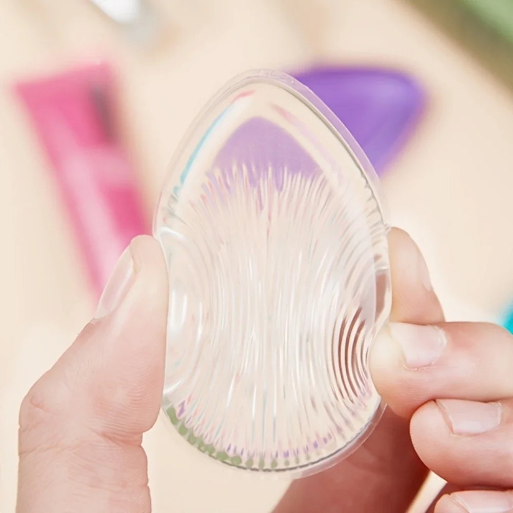 1 قطعة المسيل للدموع على شكل سيليكون ماكياج الإسفنج غير ماصة قابلة لإعادة الاستخدام لكريم الأساس المخفي أحمر الخدود سهلة التنظيف حفظ ماكياج أداة