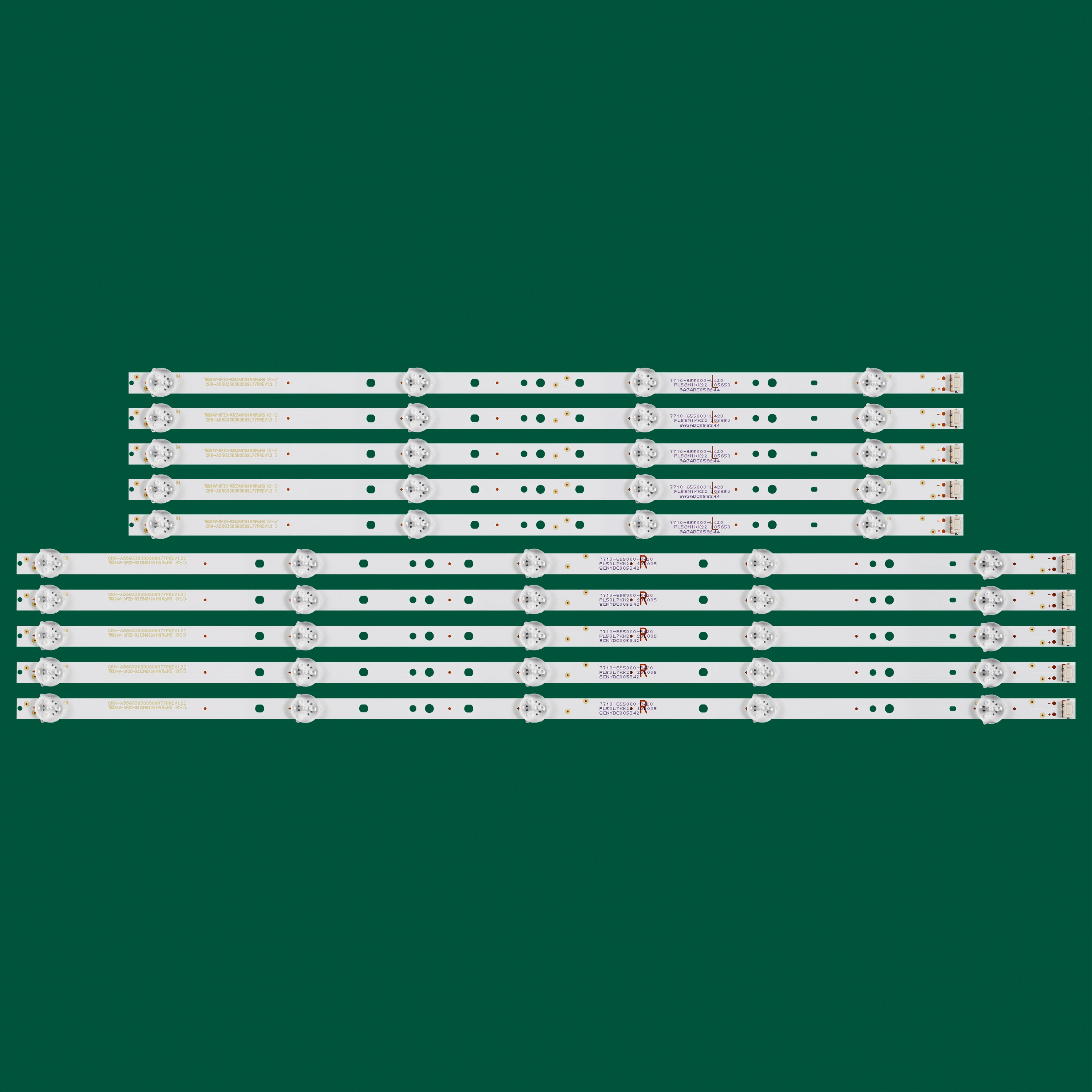 

LED strip For 55G2A CRH-A55G330300509R776REV1.1 CRH-A55G330300509L776REV1.1 ST5461D007-1 VER2.2 CRH-A55G330300509L77PREV1.2