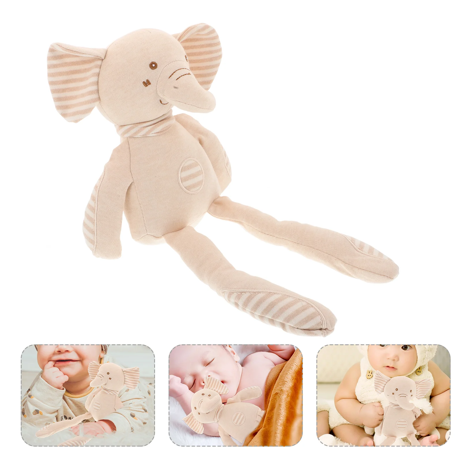 

Infant Sleeping Cute Elephant Toy Kids Animal Toys for Small Figurines Cotton Stuffed Baby Boy Animals