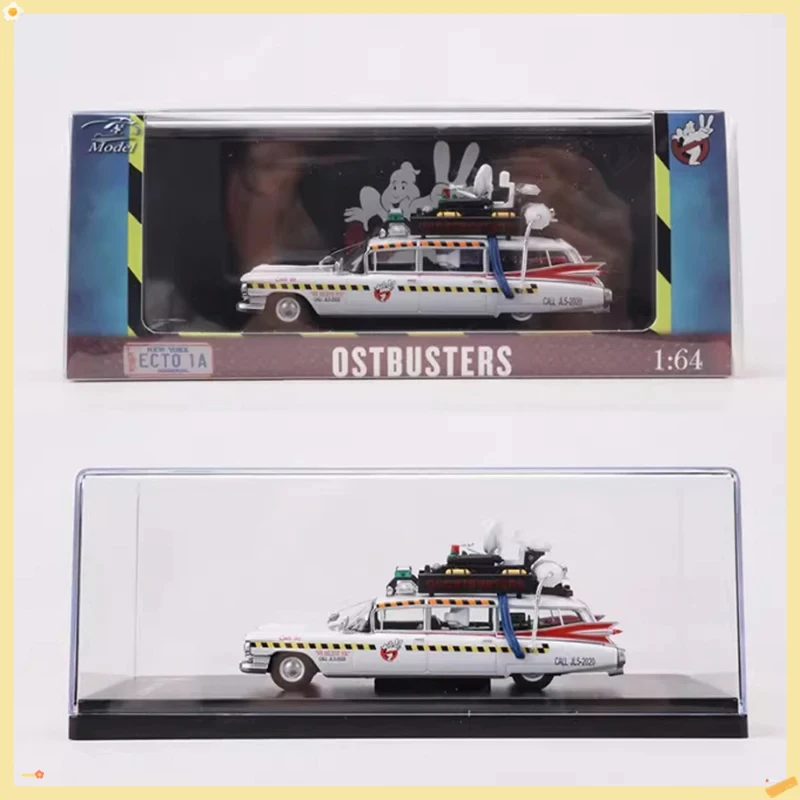 

YS Diecast Alloy 1/64 Cadi ECTO-1 Car Model Classics Adult Souvenir Gift Hobby & Toys