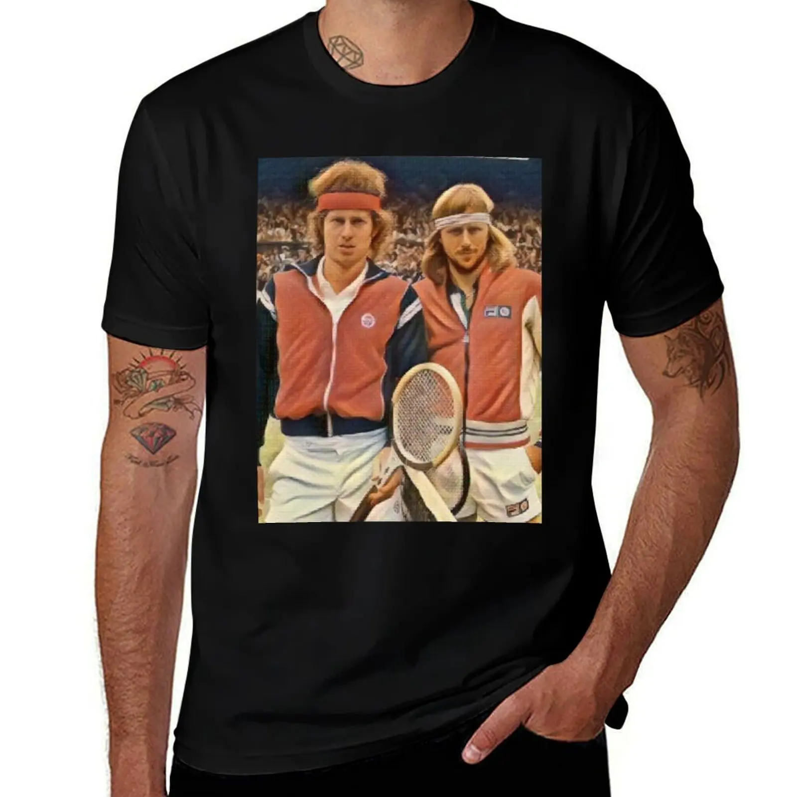 

Borg and McEnroe 4: The Greatest Rivalry In Tennis T-Shirt custom t-shirts tshirts personalised oversized t shirt Men's t shirts