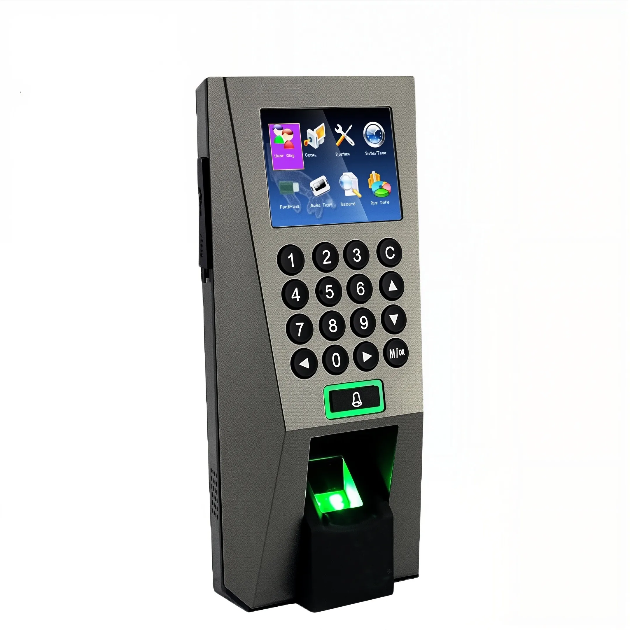 ZKT Eco F18 Fingerprint Access Control Terminal Standalone Time Attendance Free Software Wiegand TCP IP 125KHz EM Card