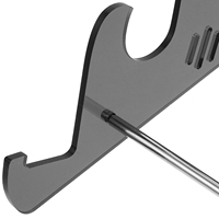 Keyboard Display Stand 3 Tier Acrylic Holder for Mechanical Keyboards Desktop Organization Angled Tray Non Slip Base Clear Style