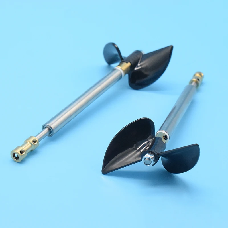 1 pair 5mm RC Boat Shaft Kit with 70mm Left and Right 2-blades propeller +Brass coupler For Rc Baits Fishing Boat Trawler Boat