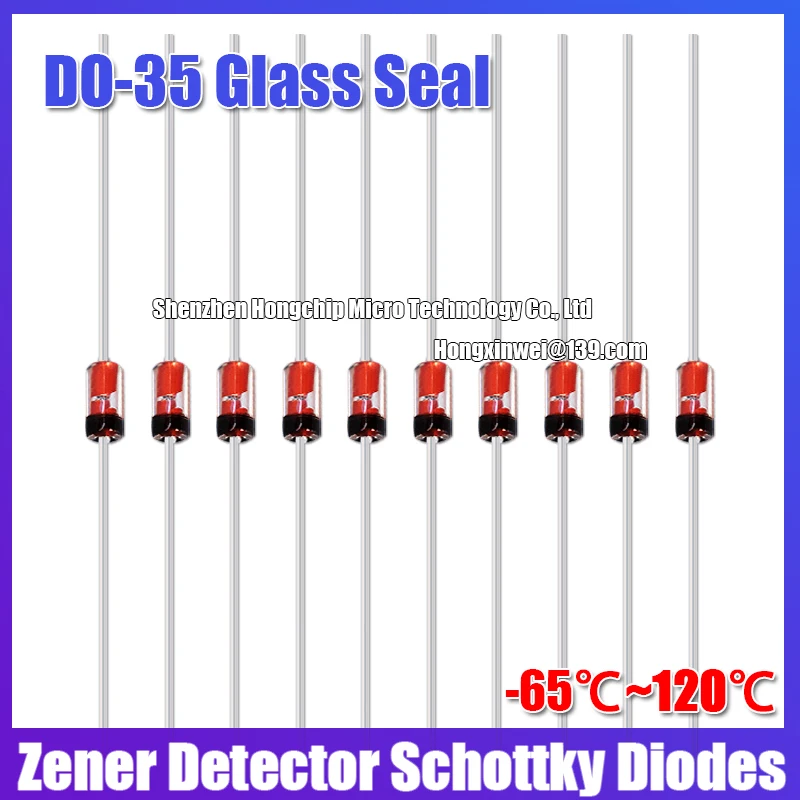 (10 pz) diodo BAT41/42/43/45/46/47/48 DIP-2 SMD-2 1 n34a tubo regolatore di tensione rilevatore di germanio diodo Schottky