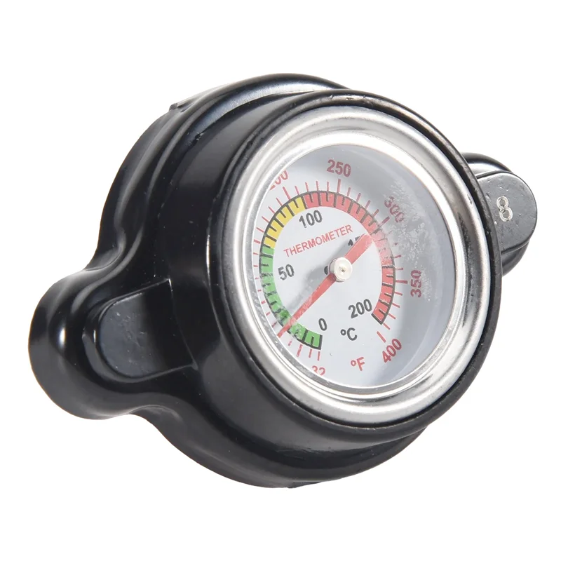 A45F-High Pressure Radiator Cap With Temperature Gauge, 1.8 Bar Radiator Cap 25.6Psi For Honda, Kawasaki, Suzuki, Yamaha