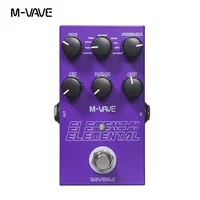 Pedal de retardo digital elemental M-vave, pedal de guitarra de retardo, soporte para modo TAP y HOLD, 9 efectos de retardo diferentes