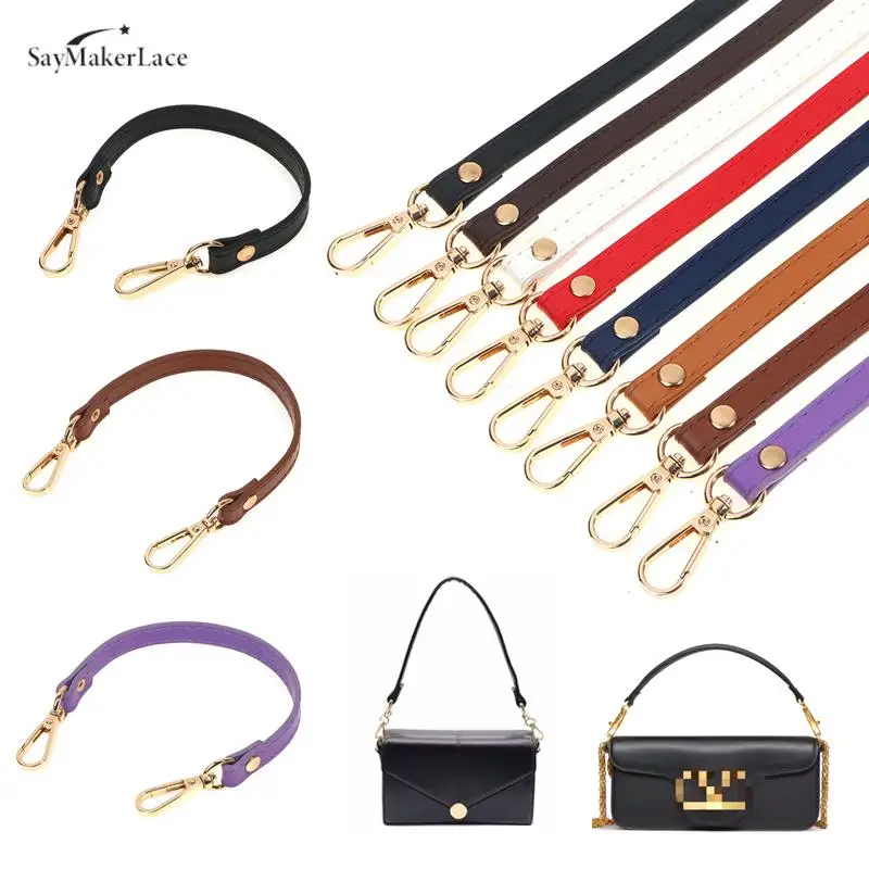 28cm Short Shoulder Strap Replacement Belt Artificial PU Leather Comfortable Handle Strap Bag Belt Fashion Bag Handle BagStrap