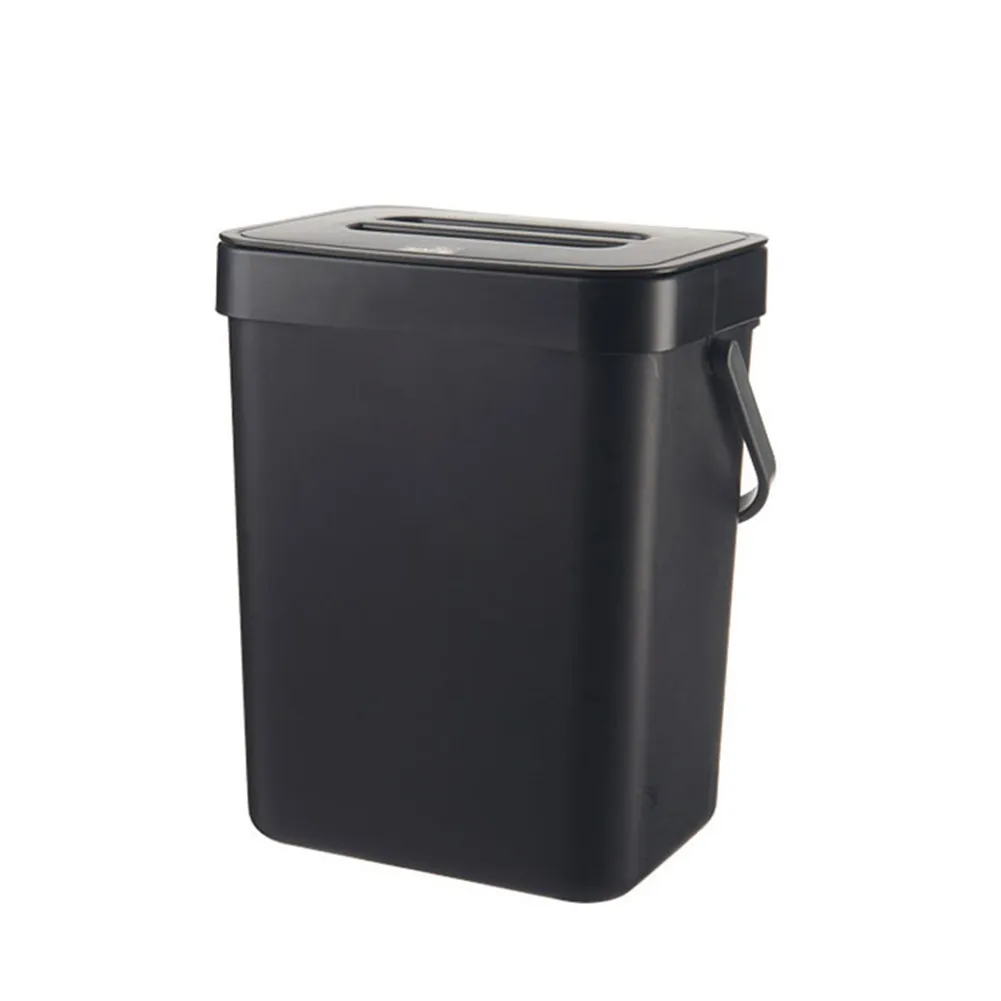 Kitchen Hanging Open Cover Waste Bucket Household Living Room Bedroom Wall Hanging Portable Rectangular Trash Can