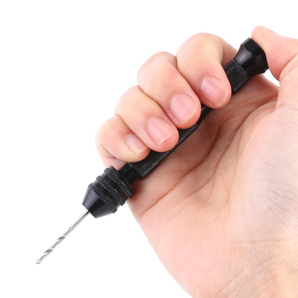 

Hand Twist Drill Twist Drill Wide Grasp Range Chuck Hand Twist Drill With 10 High Speed Steel Drill Bits Wood Drilling Tool