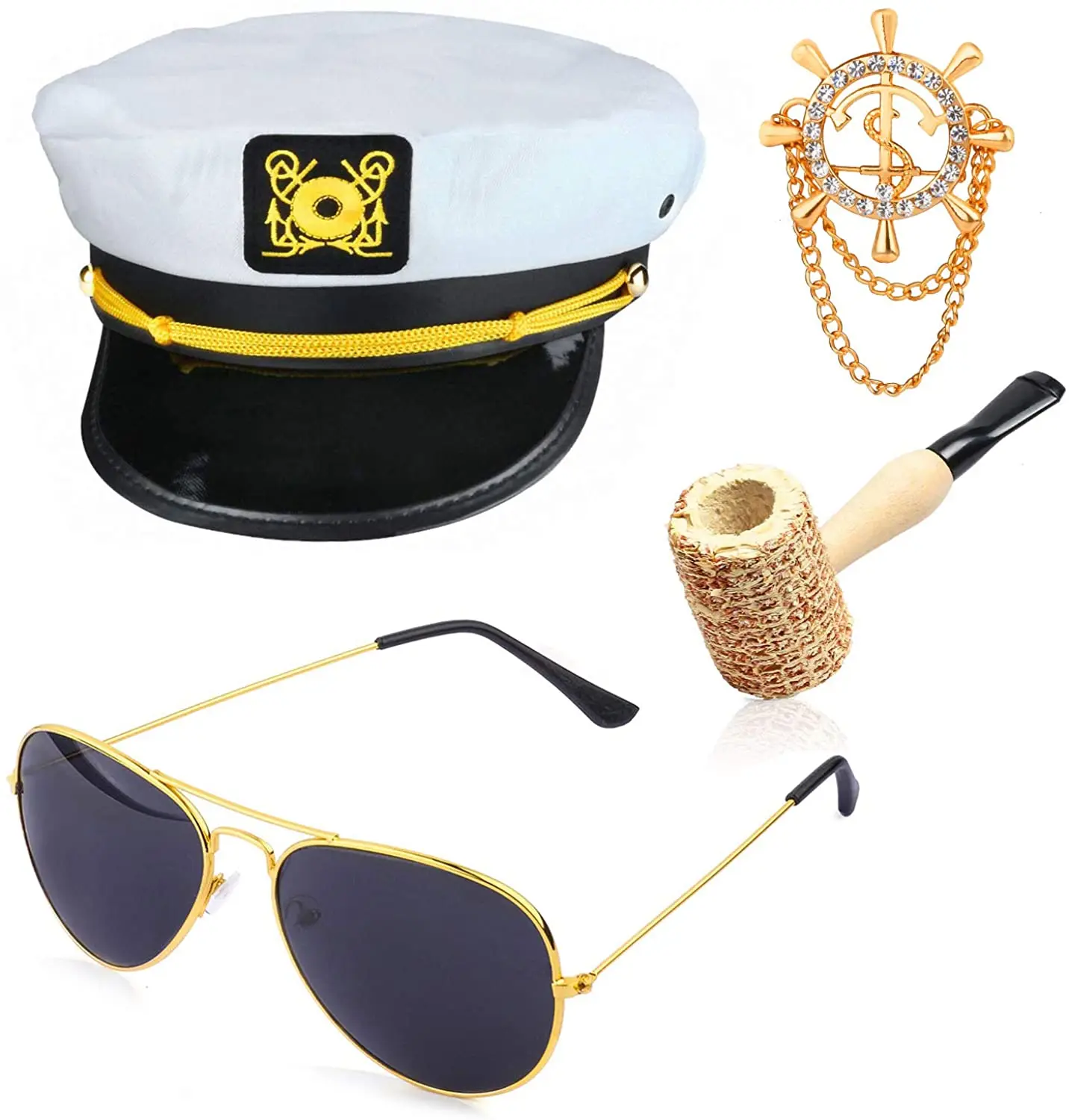 

Комплект солнцезащитных очков PESENAR Captain Hat с якорем